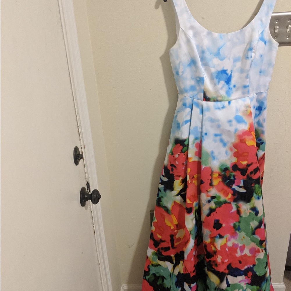 Patterned Prom Dress
